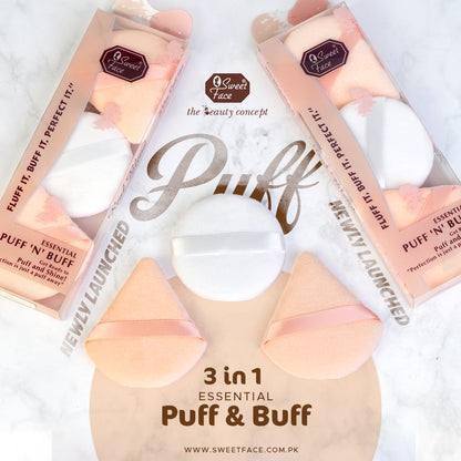 3 in 1 Essential Puff & Buff